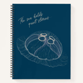 Jellyfish Notebook - "The Sea Holds Quiet Stories" Notizblock