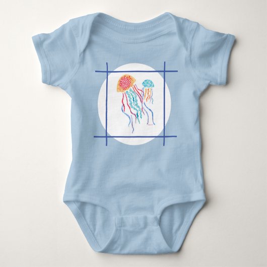 Jellyfish One Piece Baby Bodysuit Baby Strampler (Vorderseite)