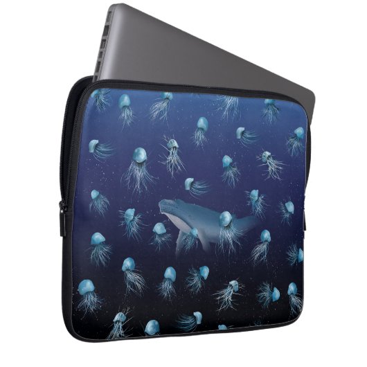 JELLYFISH Pattern Laptopschutzhülle (Vorne Rechts)
