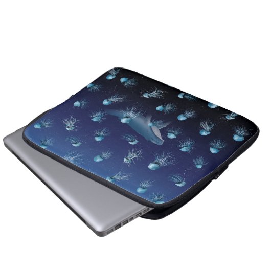 JELLYFISH Pattern Laptopschutzhülle (Vorne Knopf)