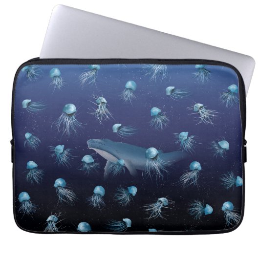 JELLYFISH Pattern Laptopschutzhülle (Vorderseite)