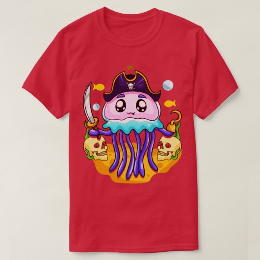 Jellyfish Pirate Party Day T-Shirt (Design vorne)