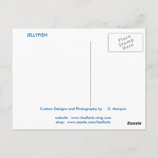 JELLYFISH POSTKARTE (Rückseite)