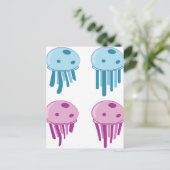 Jellyfish Postkarte (Stehend Vorderseite)