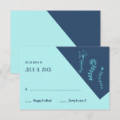 Jellyfish RSVP Cards Karte (Vorne/Hinten)