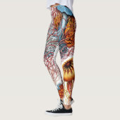 Jellyfish (Scheibenquallen) von Ernst Haeckel  Leggings (Links)