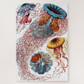 Jellyfish (Scheibenquallen) von Ernst Haeckel Puzzle (Vertikal)