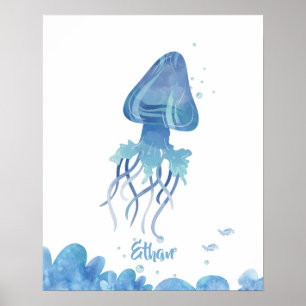 Jellyfish Serenity anpassbar Poster