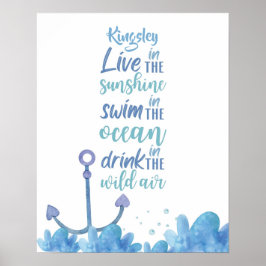 Jellyfish Serenity anpassbar Poster