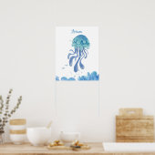 Jellyfish Serenity anpassbar Poster (Küche)