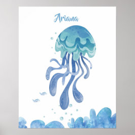 Jellyfish Serenity anpassbar Poster