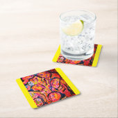 Jellyfish tanzen im Puzzle-Foto des Ozeans Rechteckiger Pappuntersetzer (Vor Ort)