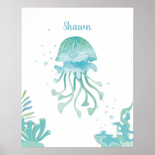 Jellyfish Tidal Comfort individuell einstellbar Poster (Vorne)