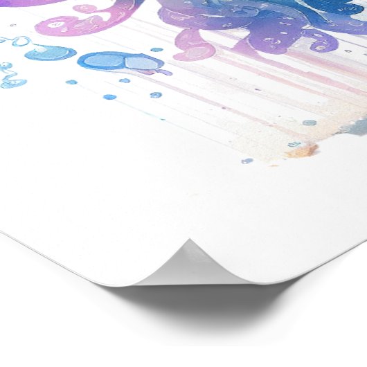 Jellyfish Wall Art Poster (Ecke)