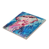 Jellyfish watercolor ocean art fliese (Seite)