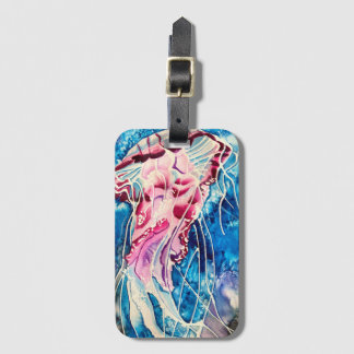 Jellyfish watercolor ocean art gepäckanhänger