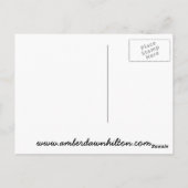 Jellyfish Watercolor Postkarte (Rückseite)