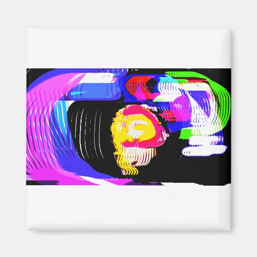 Jellyfish wave fun magnet (Vorne)