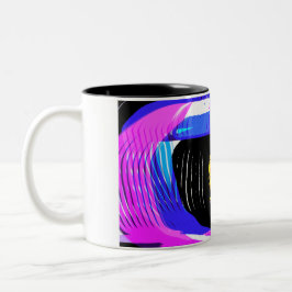 Jellyfish wave fun zweifarbige tasse