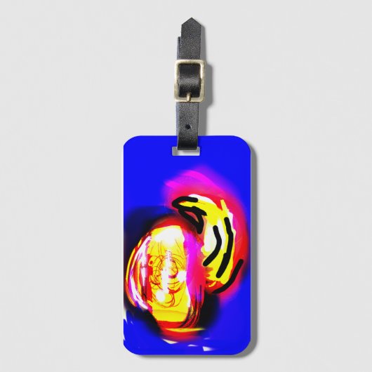 jellyfish wave  gepäckanhänger (Vorderseite Vertikal)