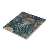 Jellyfish William Morris Stil Sea Ocean Life Fliese (Seite)