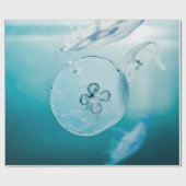 JELLYFISHES UNTERWASSER GESCHENKPAPIER (Flach)