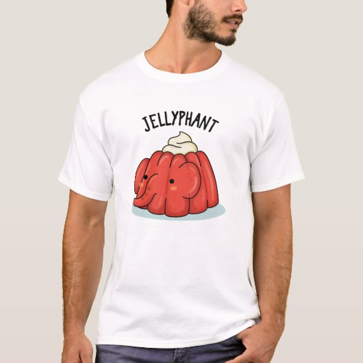 Jellyphant Funny Elephant Jelly Pun T-Shirt (Vorderseite)
