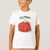 Jellyphant Funny Elephant Jelly Pun T-Shirt (Vorderseite)