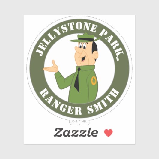 Jellystone's Ranger Smith Portrait Aufkleber (Blatt)