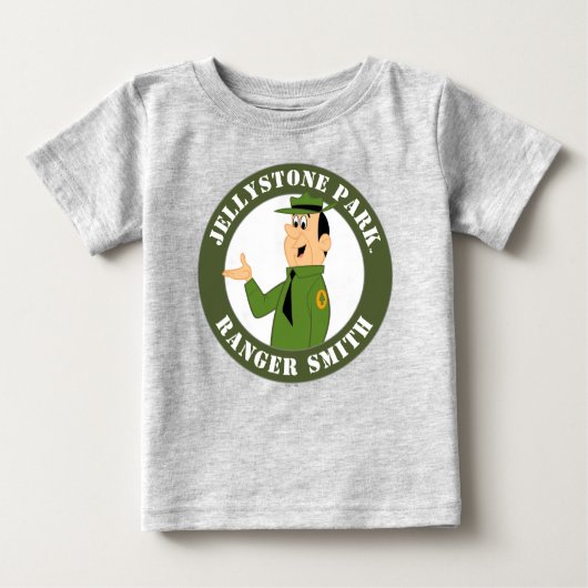 Jellystone's Ranger Smith Portrait Baby T-shirt (Vorderseite)