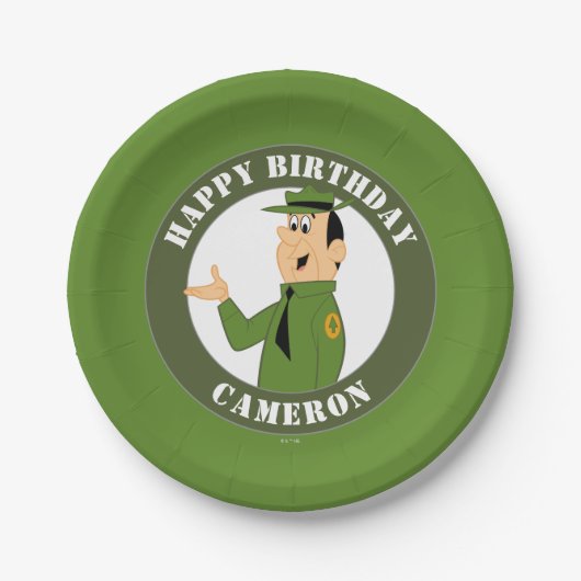 Jellystone's Ranger Smith Portrait Pappteller (Vorderseite)