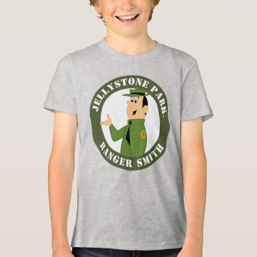Jellystone's Ranger Smith Portrait Tri-Blend Shirt (Vorderseite)