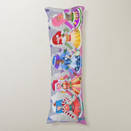 Jem and the Holograms Christmas Body Pillow Seitenschläferkissen (Vorderseite Vertikal)