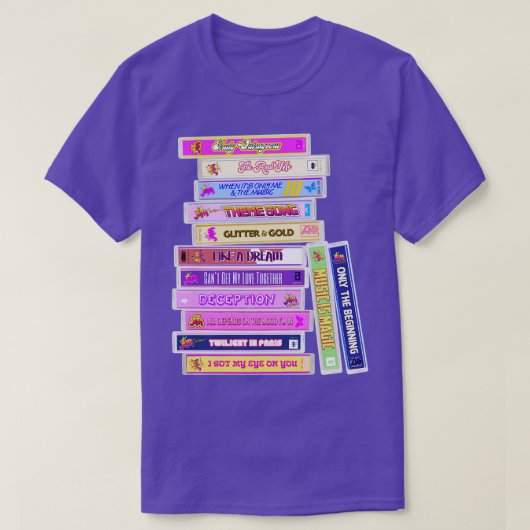 Jem und die Hologramme Songs Cassettes T-Shirt (Design vorne)