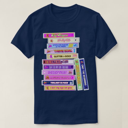 Jem und die Hologramme Songs Cassettes T-Shirt (Design vorne)