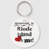 Jemand auf Rhode Island Lieben Schlüsselanhänger (Vorderseite)