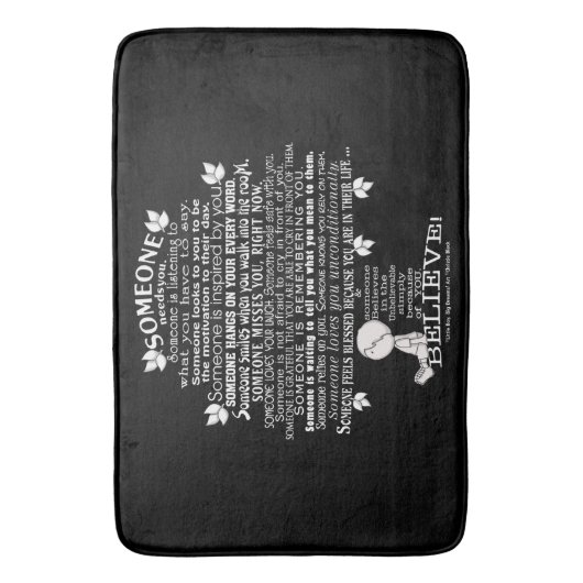 JEMAND Baum Badematte (Vorderseite Vertikal)