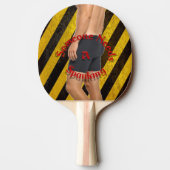 Jemand benötigt ein Paddel der Tischtennis Schläger (Rückseite)