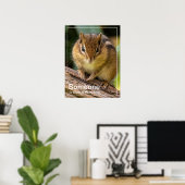 Jemand beobachtet Chipmunk Poster (Heimbüro)