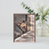 Jemand beobachtet DICH Postkarte (Stehend Vorderseite)