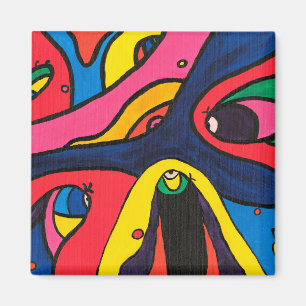 Jemand beobachtet magnet