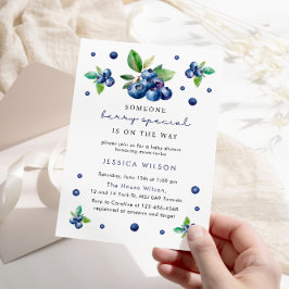 Jemand Berry Special Baby 1. Geburtstag Blueberry Einladung