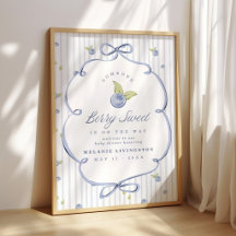 Jemand Berry Süß Blue Baby Shower Willkommen
