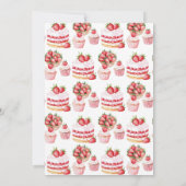 Jemand Berry Sweet Baby Shower Einladung (Rückseite)