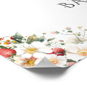 Jemand Berry Sweet Bow Baby Dusche Willkommen Poster (Ecke)