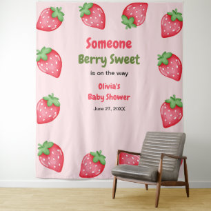 Jemand Berry Sweet Strawberry Baby Shower Wandteppich