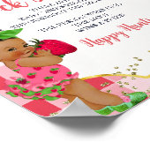 Jemand Berry Sweet Strawberry Baby Sock Hunt Poster (Ecke)