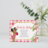 Jemand Berry Sweet Strawberry Books for Baby Postkarte (Stehend Vorderseite)