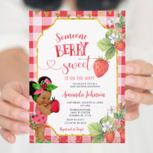 Jemand Berry Sweet Strawberry Girl Baby Shower
