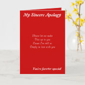 Jemand besondere Entschuldigungskarten Karte (Gelbe Blume)